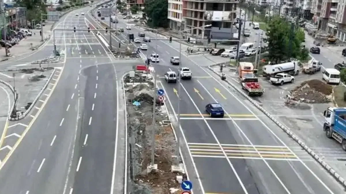 Trabzon Yomra’da yeni nesil kavşakla trafik rahatlayacak