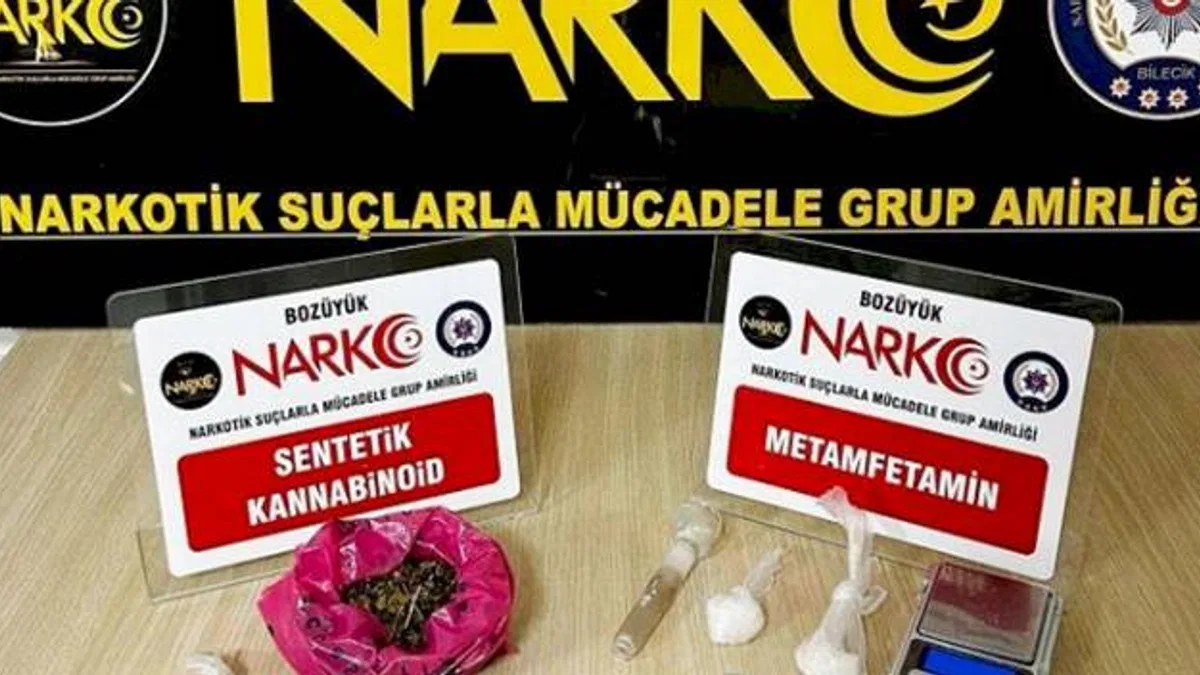 Bozüyük'te uyuşturucuyla mücadelede 2 tutuklama
