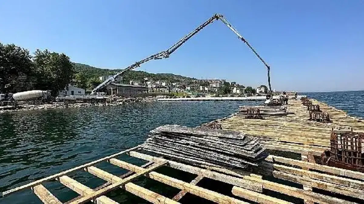 Değirmendere çekek yerinde hummalı çalışma