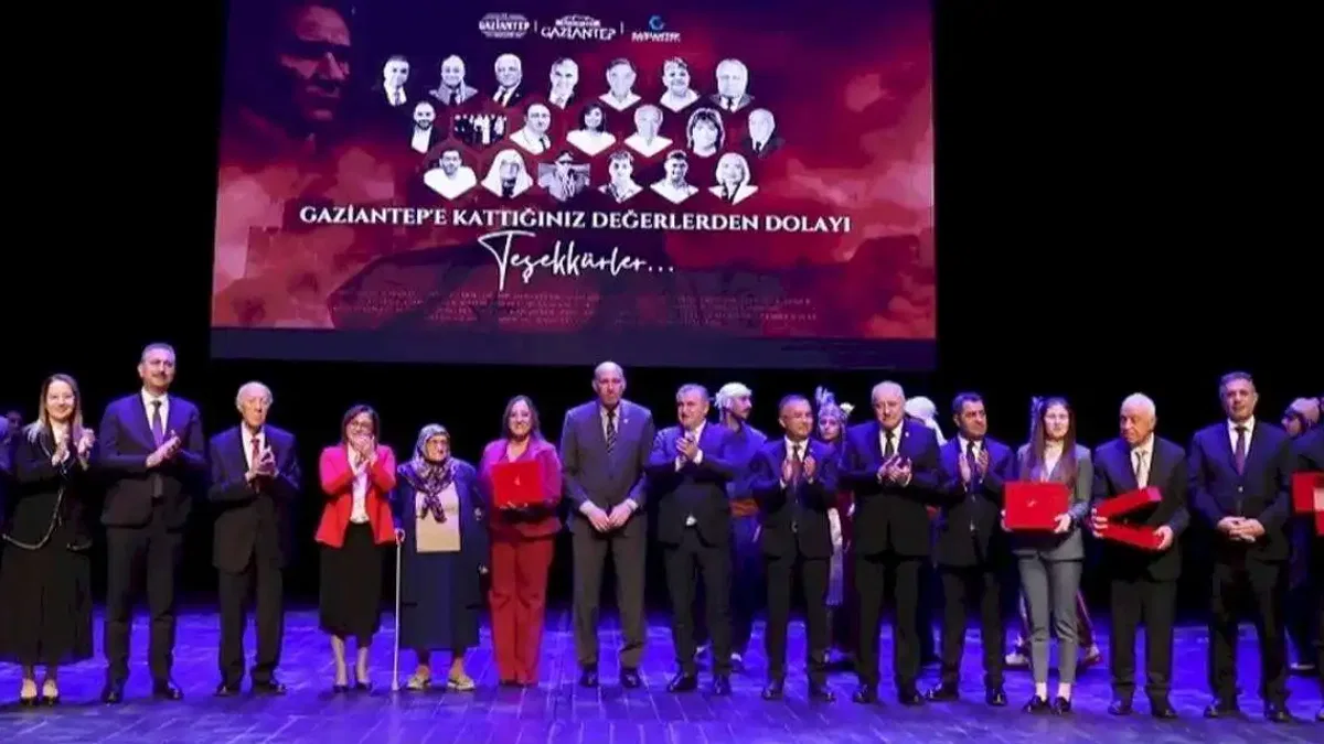Gaziantep’e değer katanlar ödüllendirildi