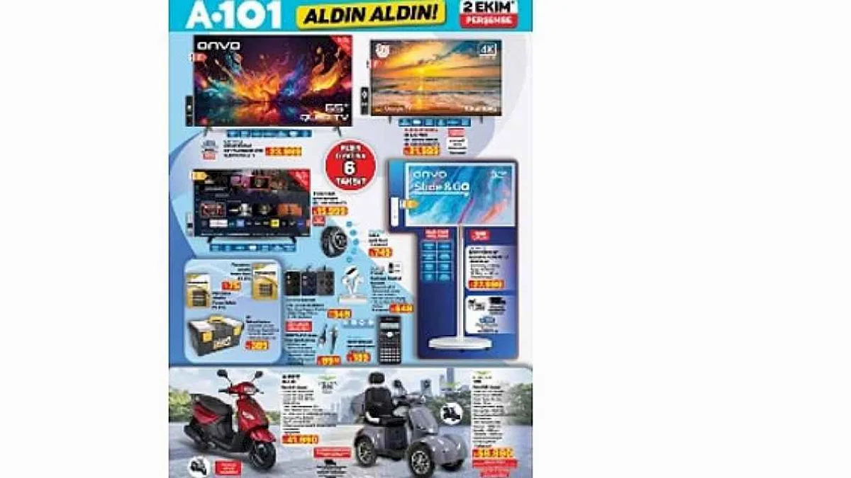 2 Ekim'de A101'den Tiny House, Karavan ve Moped Fırsatları