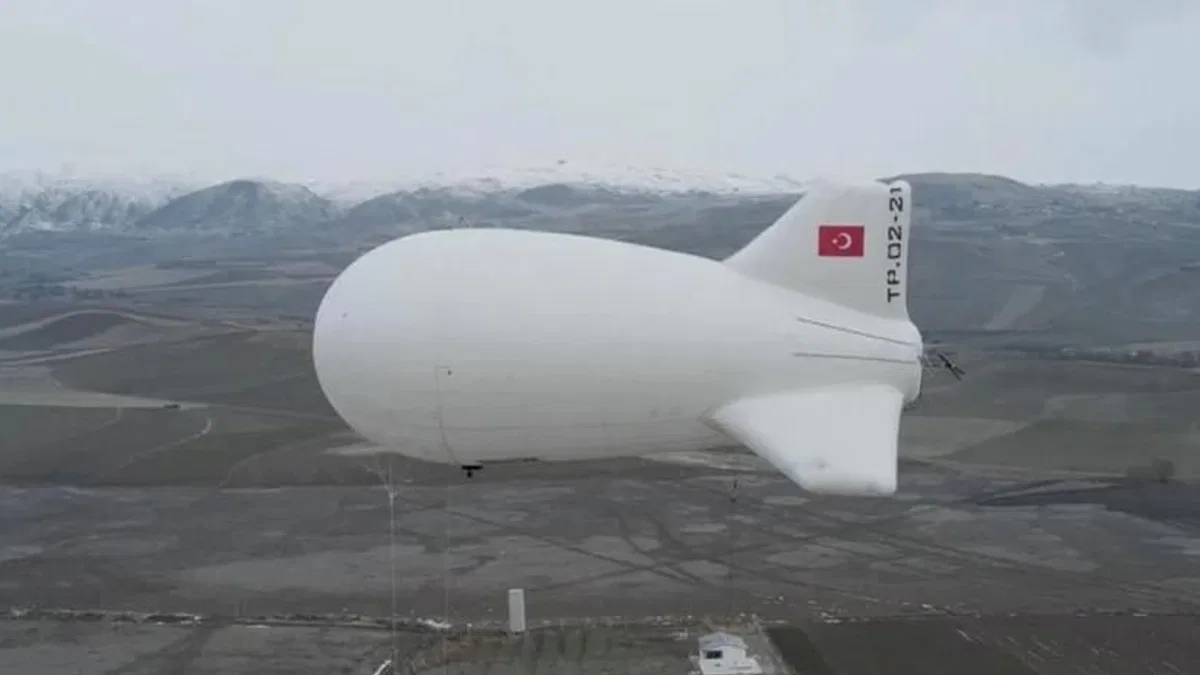 Yerli aerostat GÖKÇERİ 'Uçan karakol' görevde