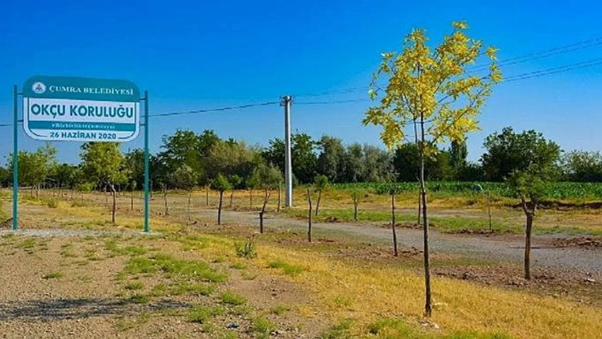 Çumra'nın Yeşil Alanları Nefes Oldu