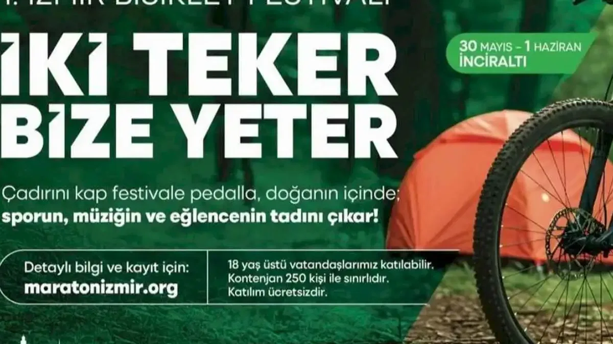 İzmir'de çadırını kap festivale pedalla