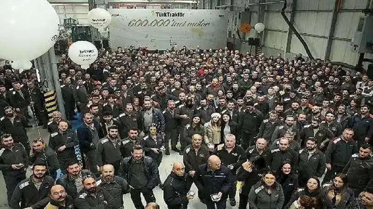 TürkTraktör Üretimde Önemli Bir Eşiği Daha Geride Bıraktı 600 Bininci Motorunu Üretti