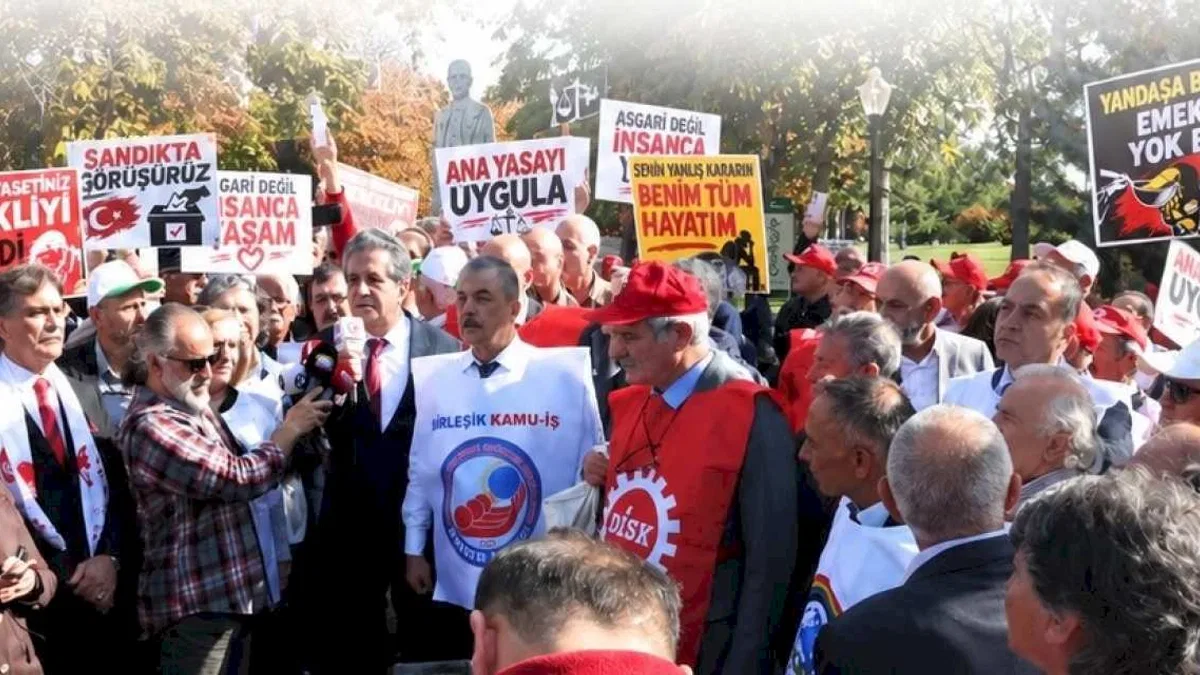 Ankara'daki eylemde intihar eden emekli kurtarılamadı