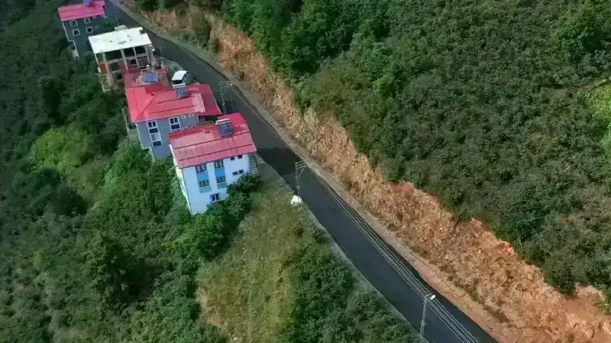 Ordu Mesudiye’de yol çalışmaları tamamlandı