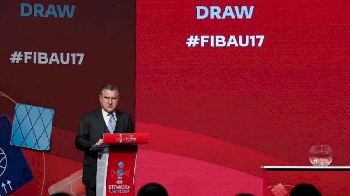 Bakan Bak, FIBA 17 Yaş Altı Dünya Kupası kura çekimine katıldı
