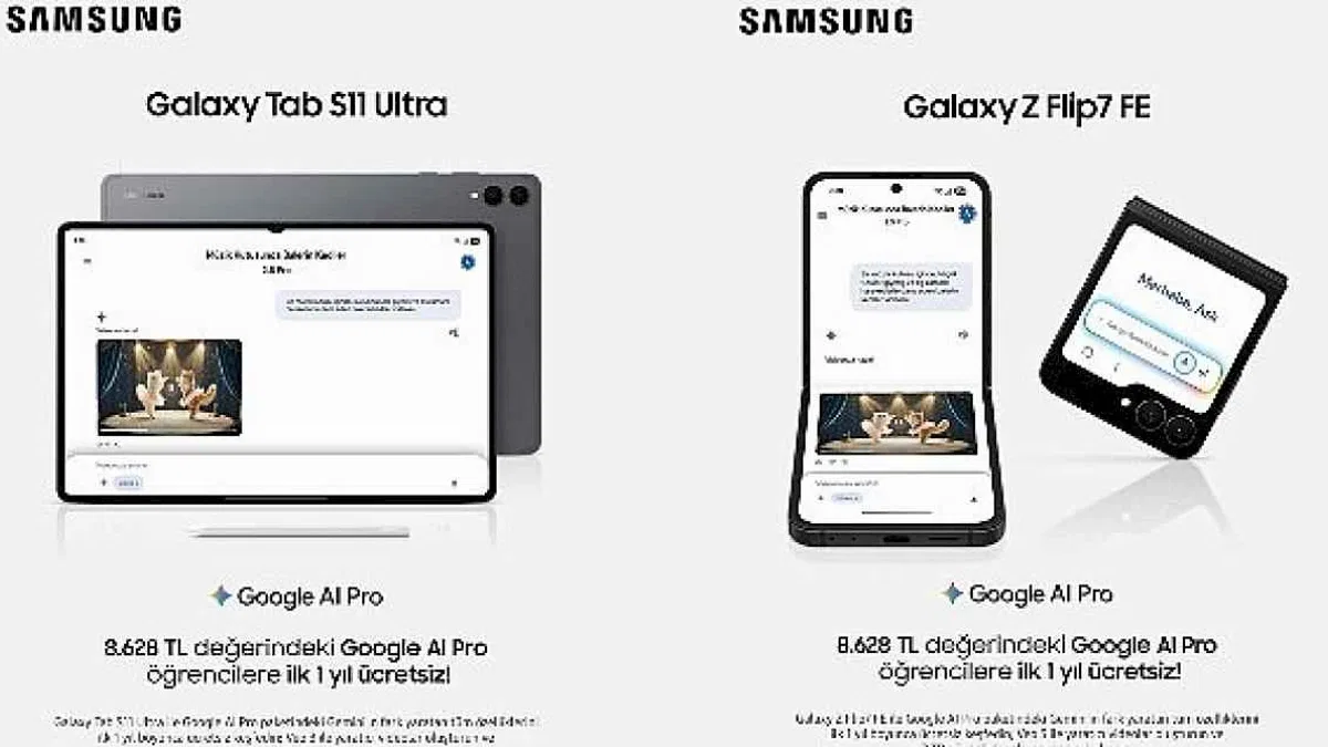Samsung'dan öğrencilere özel indirim ve Google AI Pro hediyesi