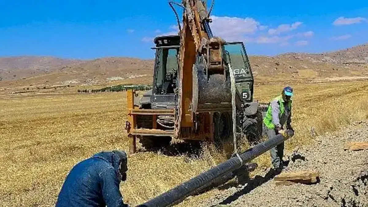 Avdan ve Beğiş mahallelerinin içme suyu hattı yenileniyor