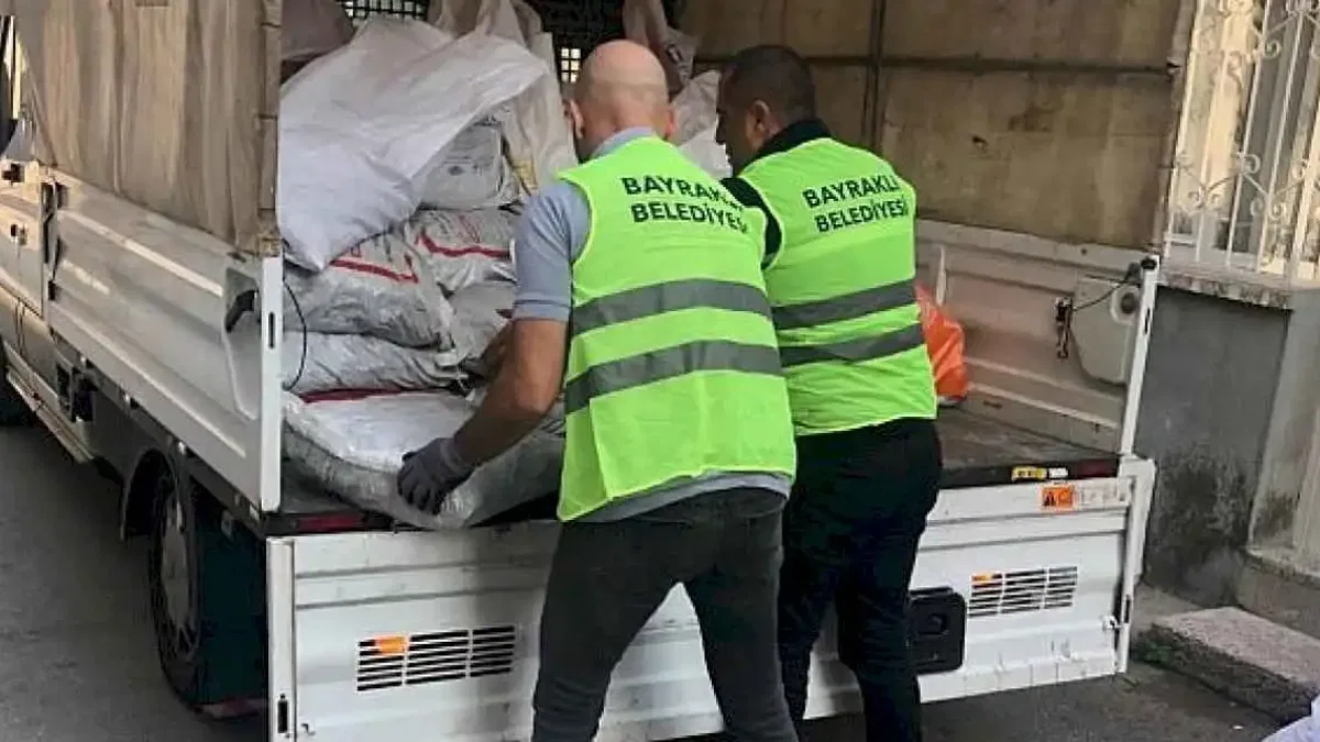 Bayraklı Belediyesinden yakacak desteği