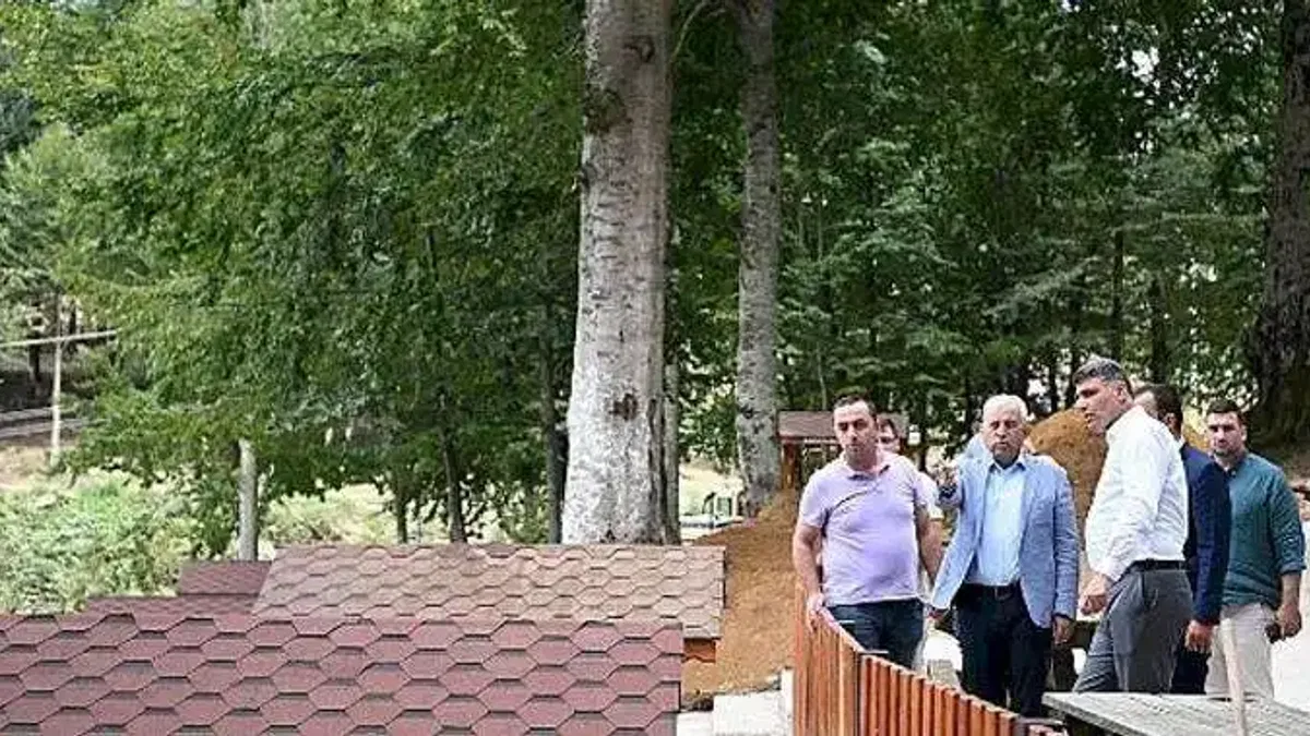Kartepe Çamçeşme Mesire Alanında son dokunuşlar