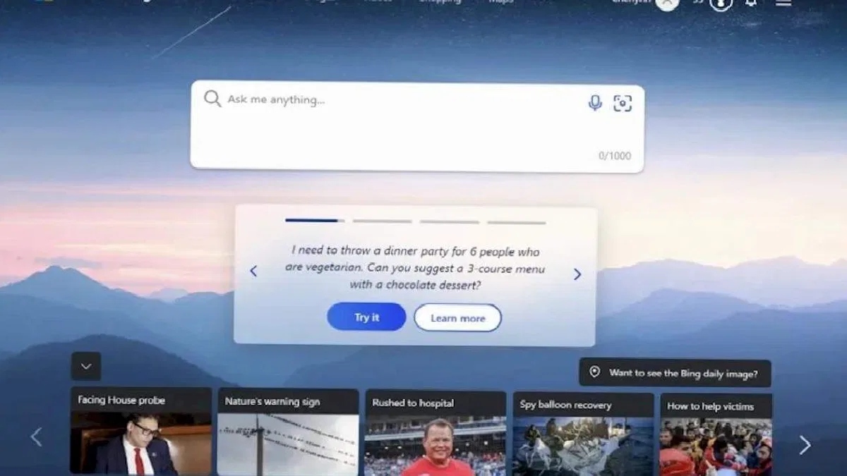 Bing, 100 Milyon Günlük Aktif Kullanıcı Barajını Aştı