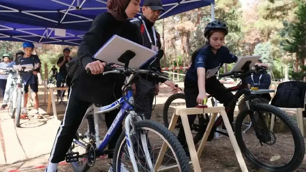 Konya'da bisiklet ve aile oryantiringi heyecanı