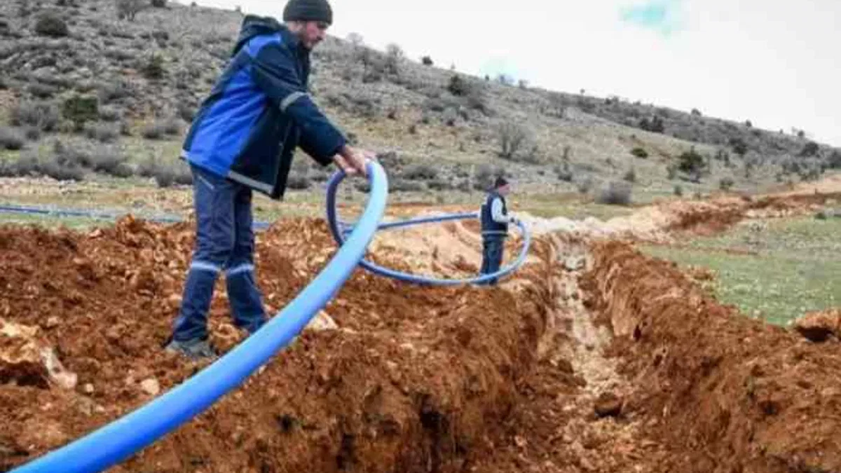 Malatya Arapgir'de yeni içme suyu hattı devrede