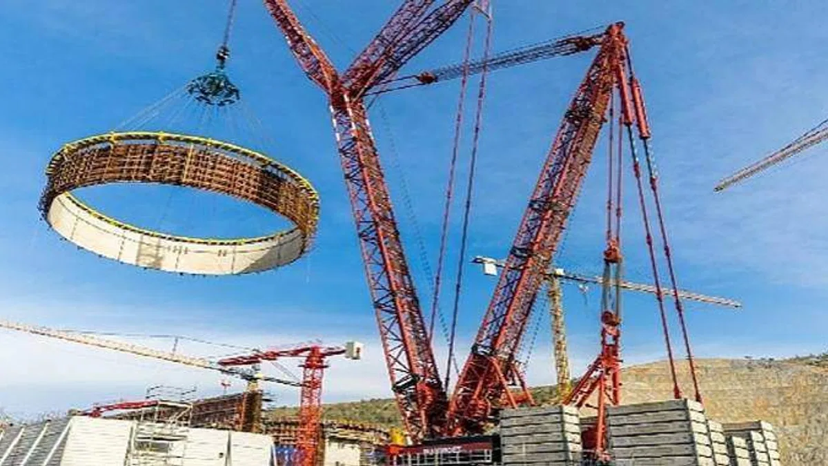 Akkuyu NGS'nı̇n 2'nci Ünitesi'nde İç Koruma Kabuğunun Dördüncü Katmanının Kurulumu Tamamlandı