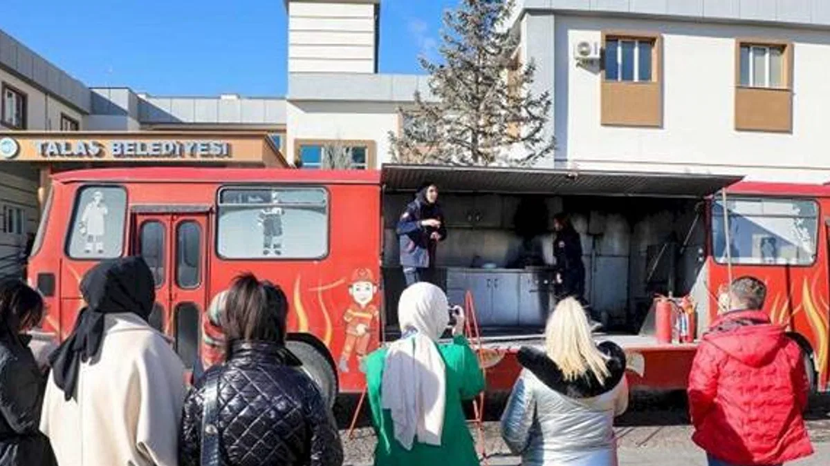 Talas personeline yangın eğitimi
