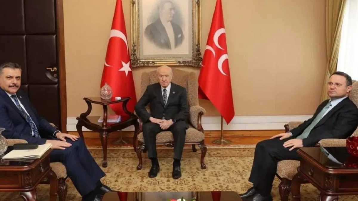 İki bakandan MHP lideri Bahçeli’ye ziyaret