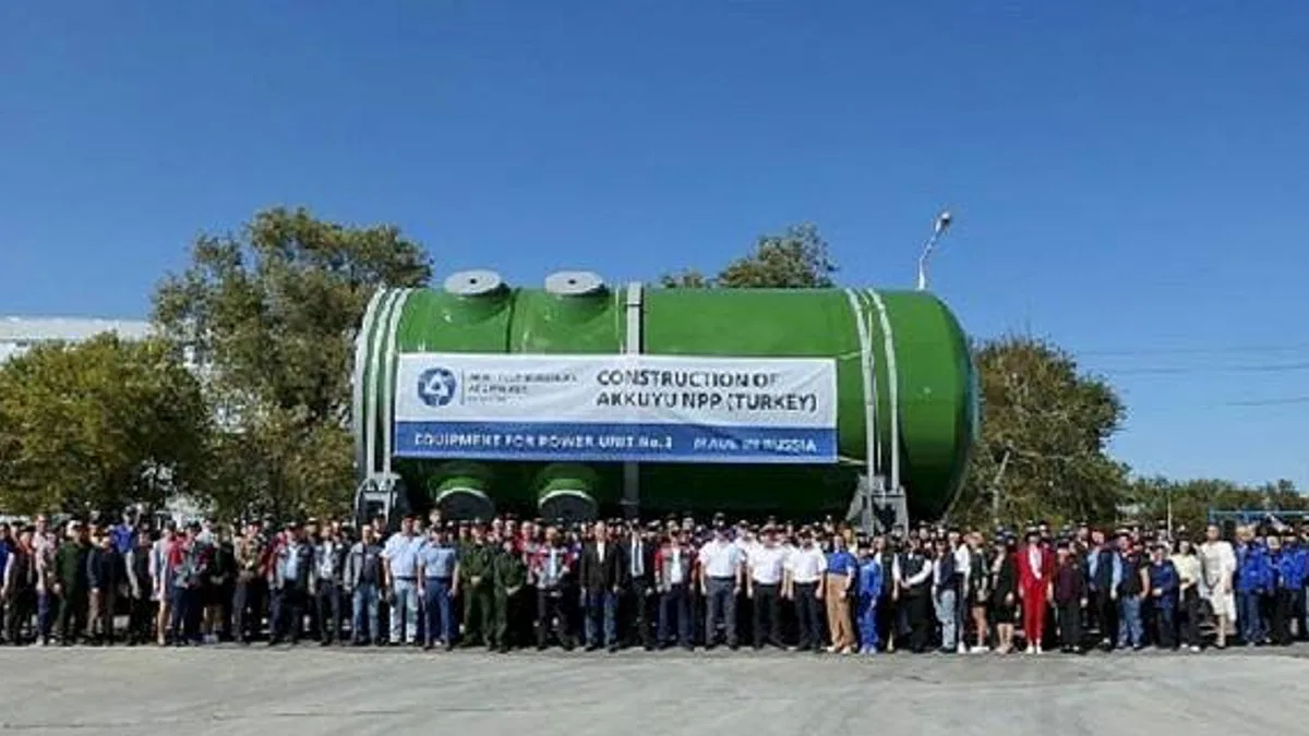 Rosatom'dan Yeni Rekor: Bir Yılda Beşinci Nükleer Reaktör Basınç Kabı Sevk Edildi