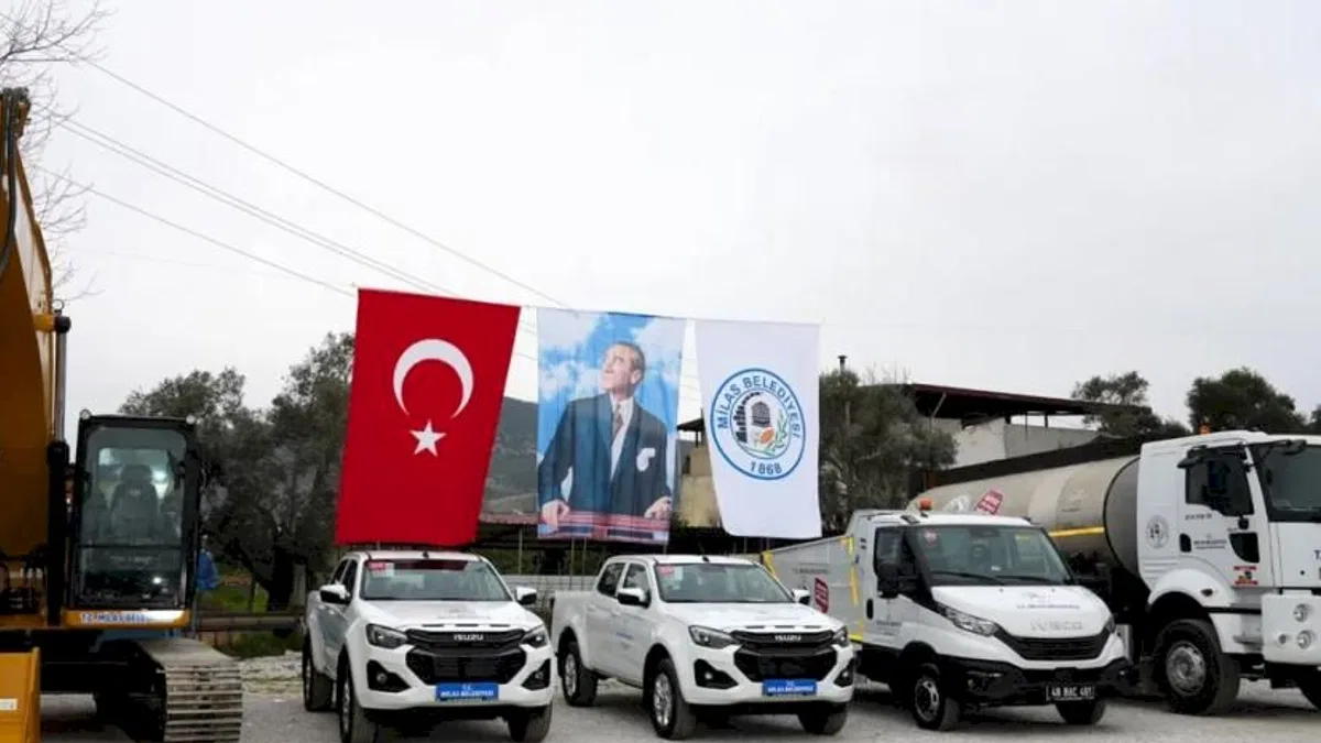 Muğla'da Milas Belediyesi araç filosunu güçlendirdi