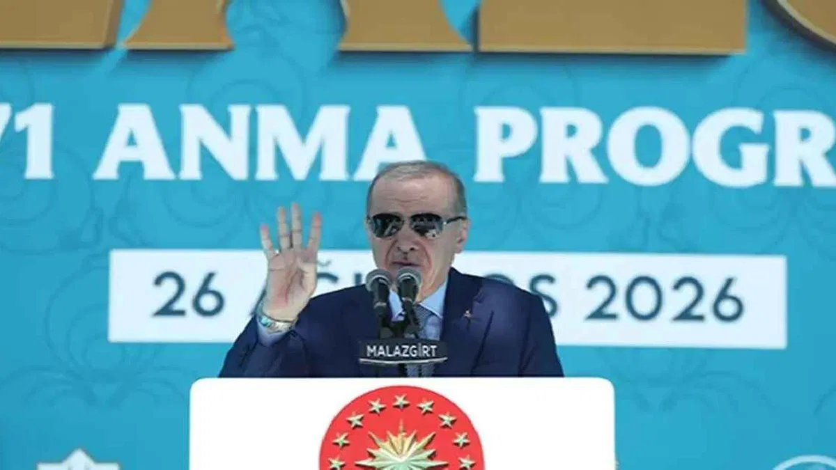 Erdoğan Malazgirt’te konuştu... Türkiye’nin kutlu yürüyüşünü kimse durduramaz