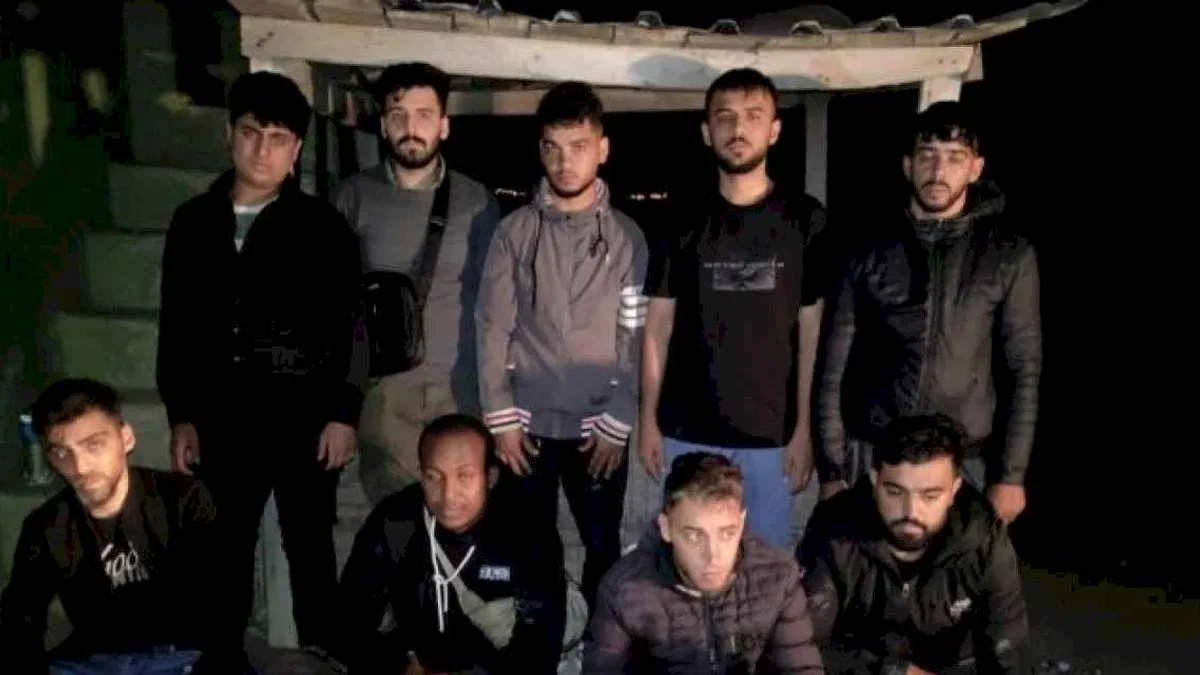 Küplü'de 9 düzensiz göçmen yakalandı!