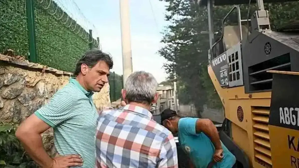 Kartepe pırıl pırıl asfalta kavuşuyor.