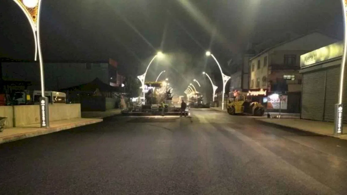 Kocaeli'de Kartepe Menderes Bulvarına yeni üstyapı