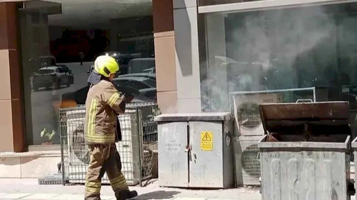 Bursa’da korkutan elektrik panosu yangını