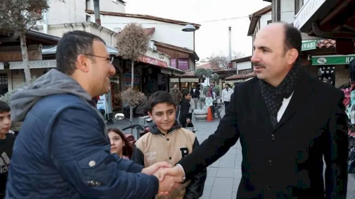 Başkan Altay, Konya'ya gelen misafirler ve esnafla buluştu