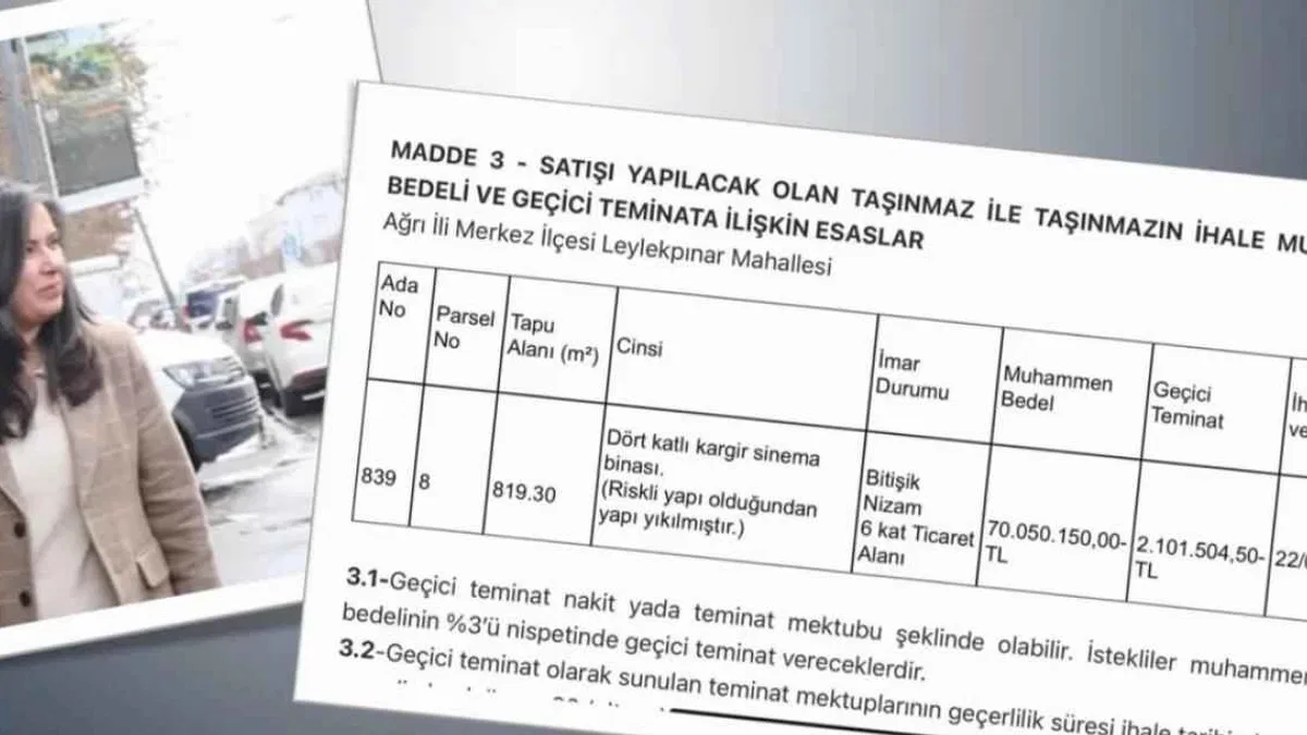 Ağrı Belediyesi'nin arsa satışı tepki çekti: Kültürel miras satılıyor!