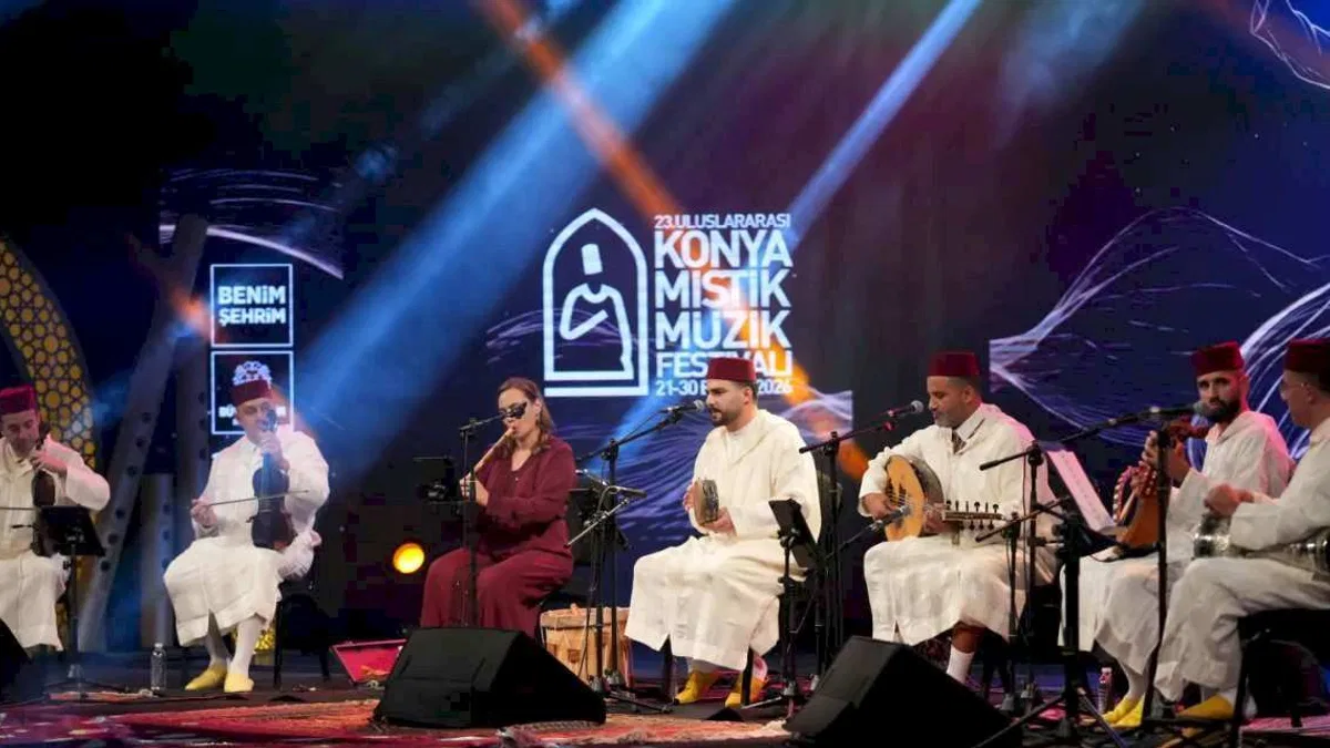 Konya'da uluslararası mistik müzik festivali sürüyor