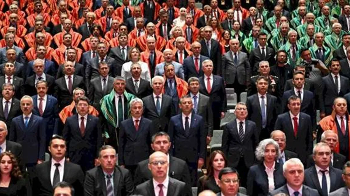 Yeni adli yıl törenle açıldı: Adalet, devletimizin temeli