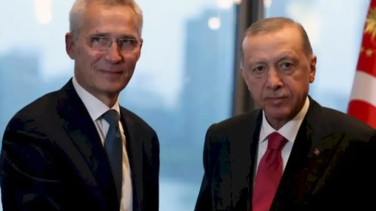 Erdoğan, Stoltenberg'i Türkevi'nde kabul etti