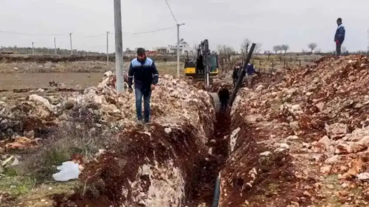 Bahçebaşı Mahallesine kanalizasyon hattı döşendi