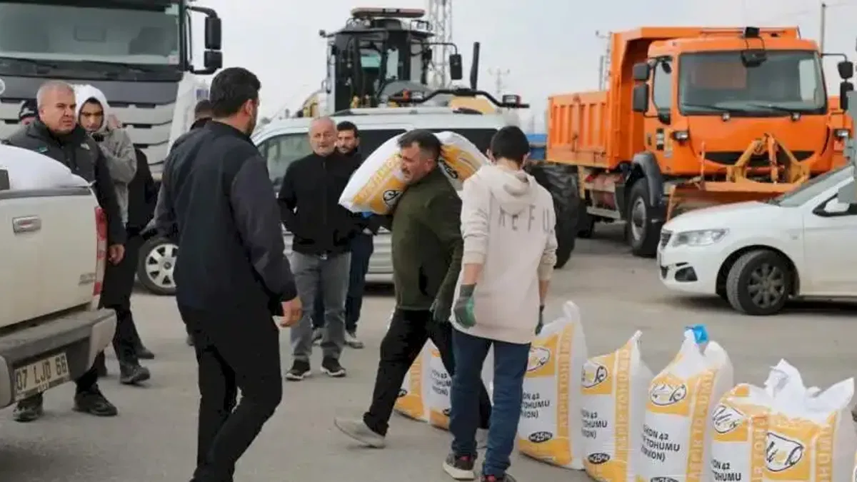 Konya'da yüzde 50 hibeli aspir tohumları dağıtılıyor