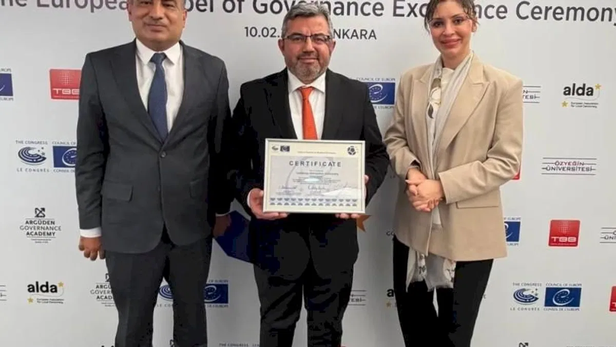 Gaziantep'e Avrupa'dan yönetişim ödülü