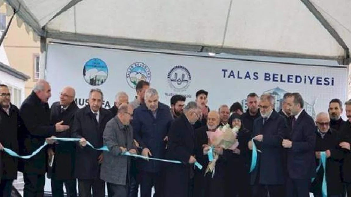 Kayseri Talas'ta camiye görkemli açılış
