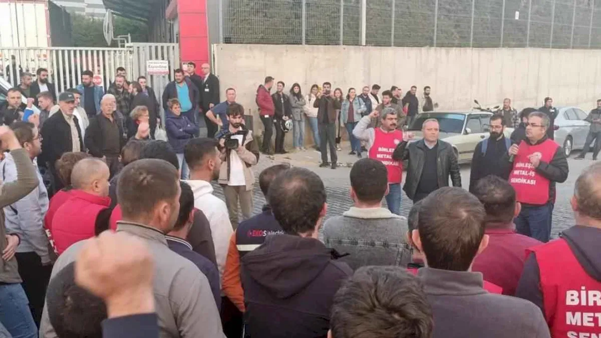Birleşik Metal'den Balıkesir'de sendika düşmanlığına karşı eylem