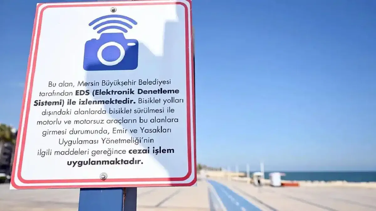 Mersin sahil şeridine 7/24 elektronik denetleme sistemi
