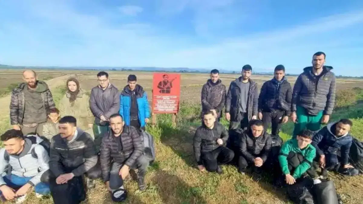 Edirne'de 23 düzensiz göçmen yakalandı