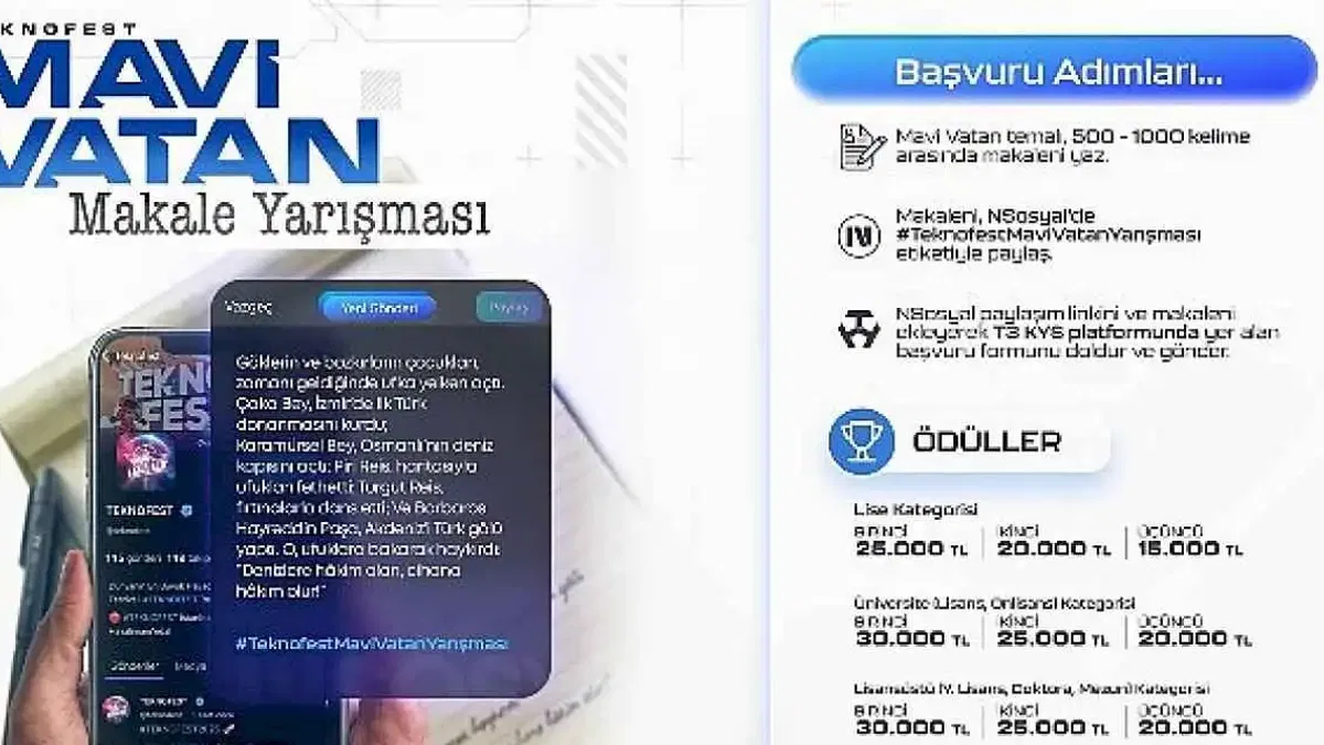 TEKNOFEST'te Mavi Vatan Ruhunu Keşfetmeye Hazır mısın?