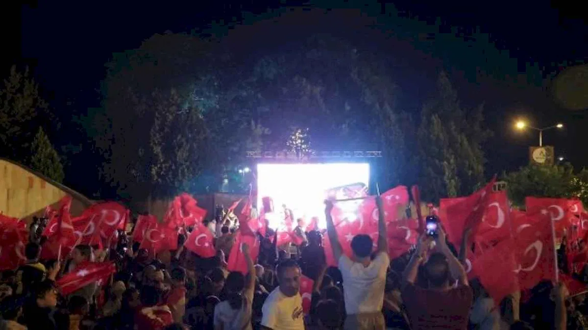 Nevşehir’de milli takım coşkusu yaşandı