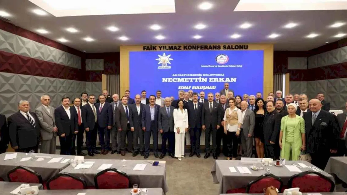 Kırşehir Milletvekili Erkan İstanbul'da esnafla buluştu