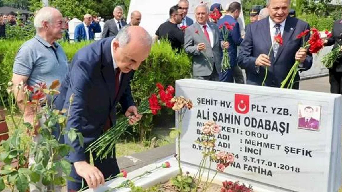 Ordu’da şehitlerimiz dualarla yad edildi