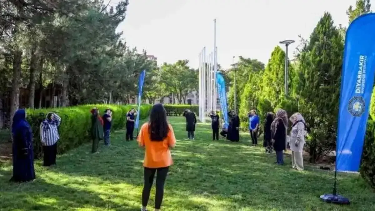 Diyarbakır’da vatandaşlara sabah sporları etkinliği