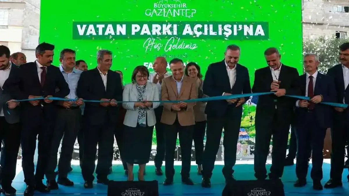 Gaziantep'in çehresini değiştirecek yeni park açıldı