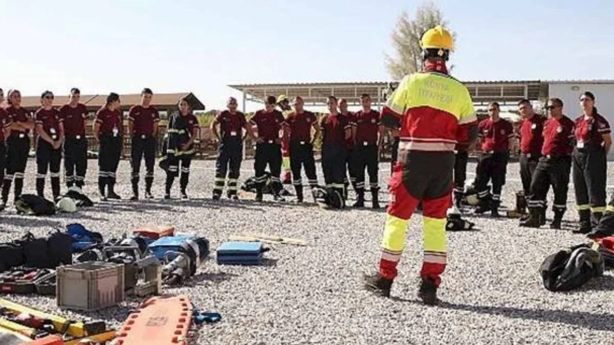 Konya Büyükşehir İtfaiyesi KKTC'de Görevli İtfaiye Personellerine Eğitim Verdi