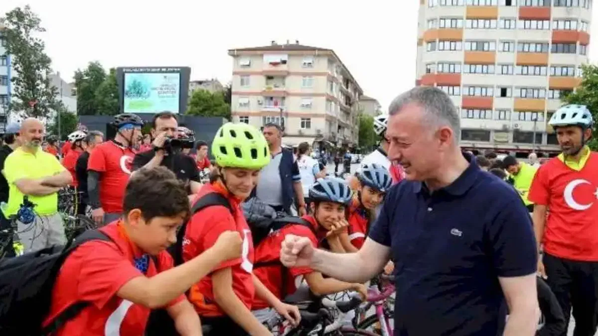 Kocaeli’de pedallar ‘Barış’ için çevrildi