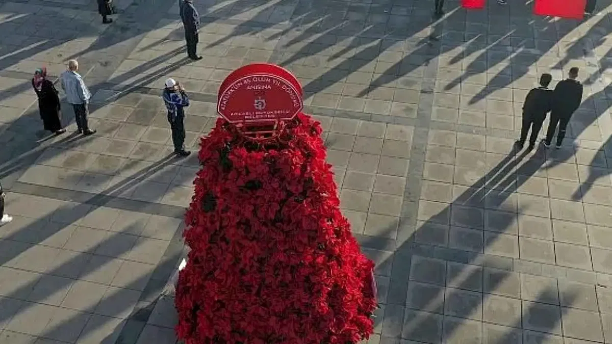 Büyükşehir'den 86. yılda 1086 Atatürk çiçeği